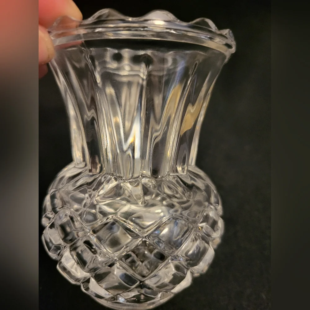 Princess House Lead Crystal Toothpick Holder